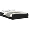 vidaXL Bed Frame without Mattress Black 135x190 cm Double Double