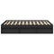 vidaXL Bed Frame without Mattress Black 135x190 cm Double Double