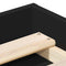 vidaXL Bed Frame without Mattress Black 135x190 cm Double Double