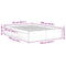 vidaXL Bed Frame without Mattress Black 135x190 cm Double Double