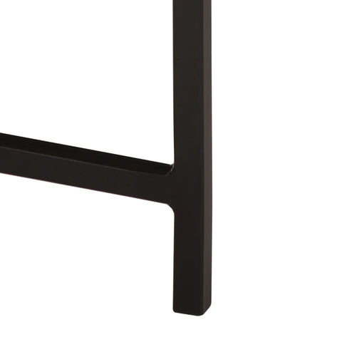 vidaXL Coffee Table 35x35x45 cm Solid Wood Mango and Iron