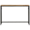vidaXL Console Table 110x30x75 cm Solid Rough Mango Wood and Iron