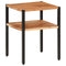 vidaXL Side Table 35x35x45 cm Solid Wood Acacia and Iron