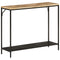 vidaXL Console Table 90x30x75 cm Solid Rough Mango Wood and Iron