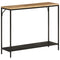 vidaXL Console Table 90x30x75 cm Solid Rough Mango Wood and Iron