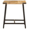 vidaXL Side Table 45x45x50 cm Solid Wood Mango and Iron