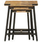 vidaXL Nesting Coffee Tables 3 pcs Solid Wood Mango and Iron
