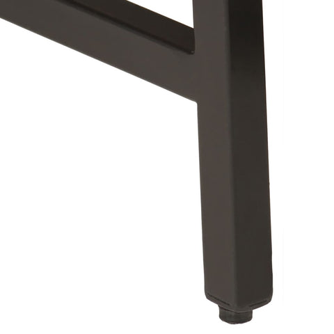 vidaXL Nesting Coffee Tables 3 pcs Solid Wood Mango and Iron