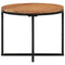 vidaXL Coffee Table 45x45x35 cm Solid Wood Acacia and Iron