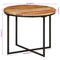 vidaXL Coffee Table 55x55x45 cm Solid Wood Acacia and Iron