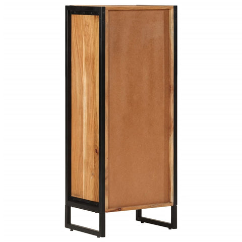 vidaXL Bathroom Cabinet 40x30x100 cm Solid Wood Acacia and Iron