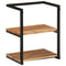 vidaXL Wall Shelf 40x30x50 cm Solid Wood Acacia and Iron