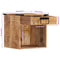 vidaXL Bedside Cabinet 40x30x37 cm Solid Wood Mango