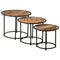vidaXL Nesting Tables 3 pcs Solid Rough Wood Mango