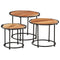 vidaXL Nesting Tables 3 pcs Solid Wood Acacia
