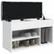 vidaXL Shoe Bench White 82x32x45.5 cm Engineered Wood