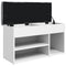 vidaXL Shoe Bench White 82x32x45.5 cm Engineered Wood