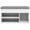 vidaXL Shoe Bench White 82x32x45.5 cm Engineered Wood
