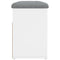 vidaXL Shoe Bench White 82x32x45.5 cm Engineered Wood