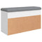 vidaXL Shoe Bench White 82x32x45.5 cm Engineered Wood