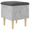 vidaXL Storage Bench Concrete Grey 42x42x46 cm Engineered Wood