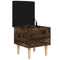 vidaXL Storage Bench Smoked Oak 42x42x46 cm Engineered Wood