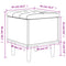 vidaXL Storage Bench Grey Sonoma 42x42x46 cm Engineered Wood