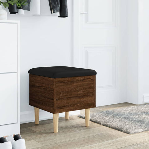 vidaXL Storage Bench Brown Oak 42x42x46 cm Engineered Wood