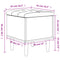 vidaXL Storage Bench Brown Oak 42x42x46 cm Engineered Wood