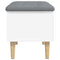vidaXL Storage Bench White 62x42x46 cm Engineered Wood