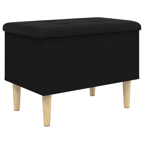 vidaXL Storage Bench Black 62x42x46 cm Engineered Wood