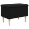 vidaXL Storage Bench Black 62x42x46 cm Engineered Wood
