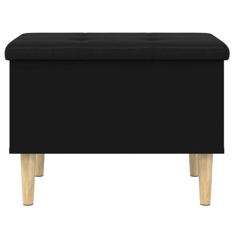 vidaXL Storage Bench Black 62x42x46 cm Engineered Wood