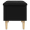 vidaXL Storage Bench Black 62x42x46 cm Engineered Wood