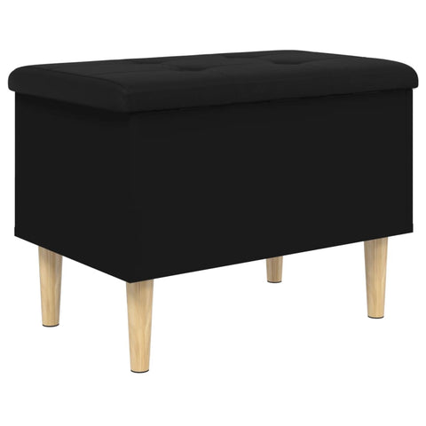 vidaXL Storage Bench Black 62x42x46 cm Engineered Wood