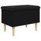vidaXL Storage Bench Black 62x42x46 cm Engineered Wood
