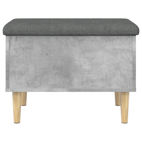 vidaXL Storage Bench Concrete Grey 62x42x46 cm Engineered Wood