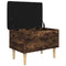 vidaXL Storage Bench Smoked Oak 62x42x46 cm Engineered Wood