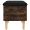 vidaXL Storage Bench Smoked Oak 62x42x46 cm Engineered Wood