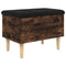 vidaXL Storage Bench Smoked Oak 62x42x46 cm Engineered Wood