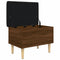 vidaXL Storage Bench Brown Oak 62x42x46 cm Engineered Wood