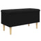 vidaXL Storage Bench Black 82x42x46 cm Engineered Wood