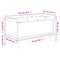 vidaXL Storage Bench Black 82x42x46 cm Engineered Wood