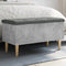 vidaXL Storage Bench Concrete Grey 82x42x46 cm Engineered Wood