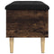vidaXL Storage Bench Smoked Oak 82x42x46 cm Engineered Wood