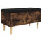 vidaXL Storage Bench Smoked Oak 82x42x46 cm Engineered Wood