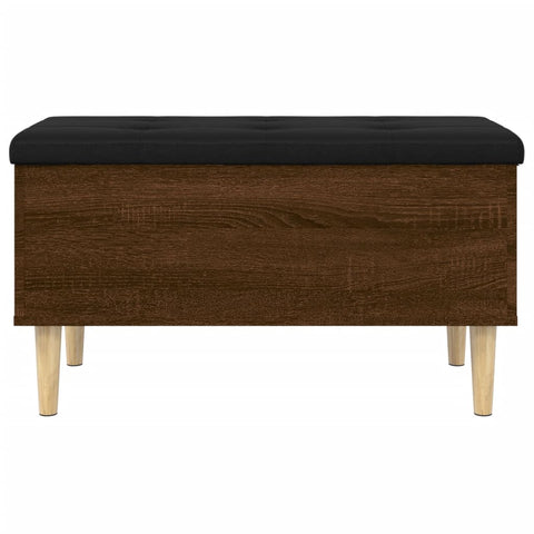vidaXL Storage Bench Brown Oak 82x42x46 cm Engineered Wood