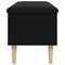 vidaXL Storage Bench Black 102x42x46 cm Engineered Wood
