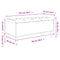 vidaXL Storage Bench Black 102x42x46 cm Engineered Wood