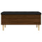 vidaXL Storage Bench Brown Oak 102x42x46 cm Engineered Wood